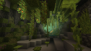 lush cave
