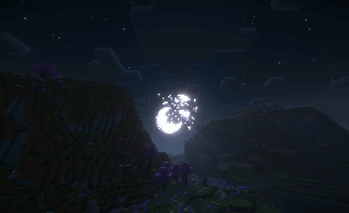 Moonlit valley