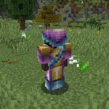 Makena wearing gemstone armor - behind