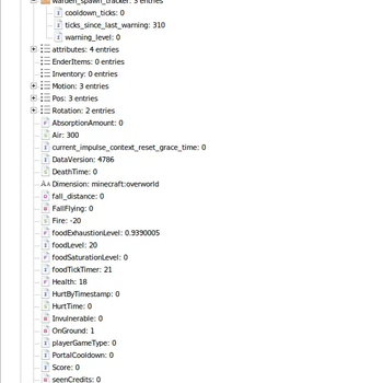 Using NBT Explorer to find tags