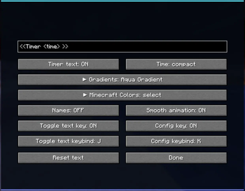 Config Menu