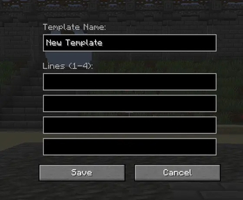 Template Menu