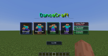 Dance Menu