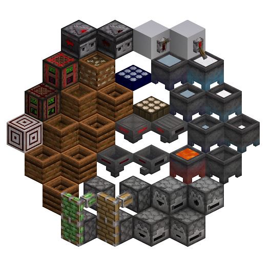 All redstone components changed by the pack