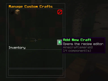 Admin Custom Craft GUI