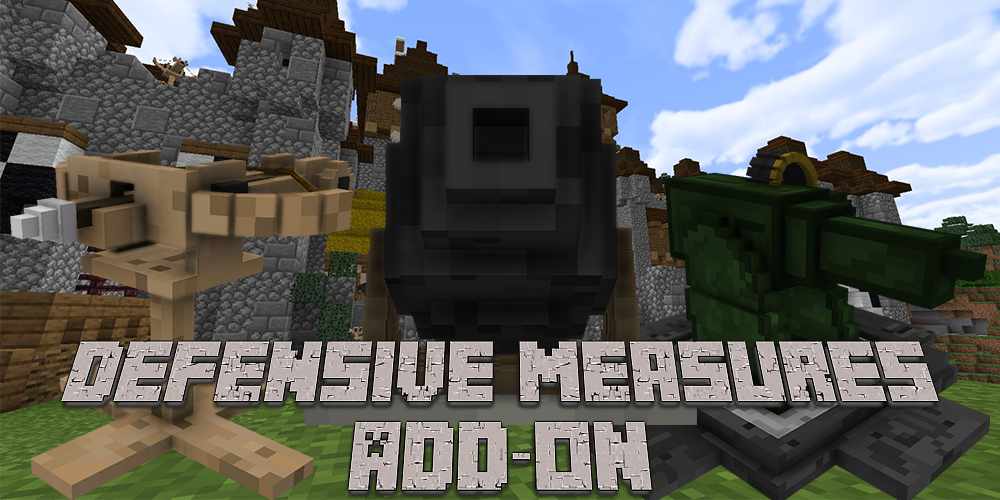 The first official banner of the mod. It was ported from my first bedrock add-on: Defensive Measures Add-on (DMA).
