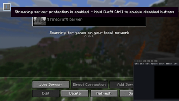 With Streaming software, those button would be disabled
