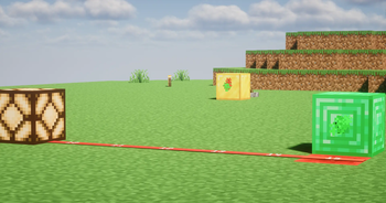 Wireless Redstone in action