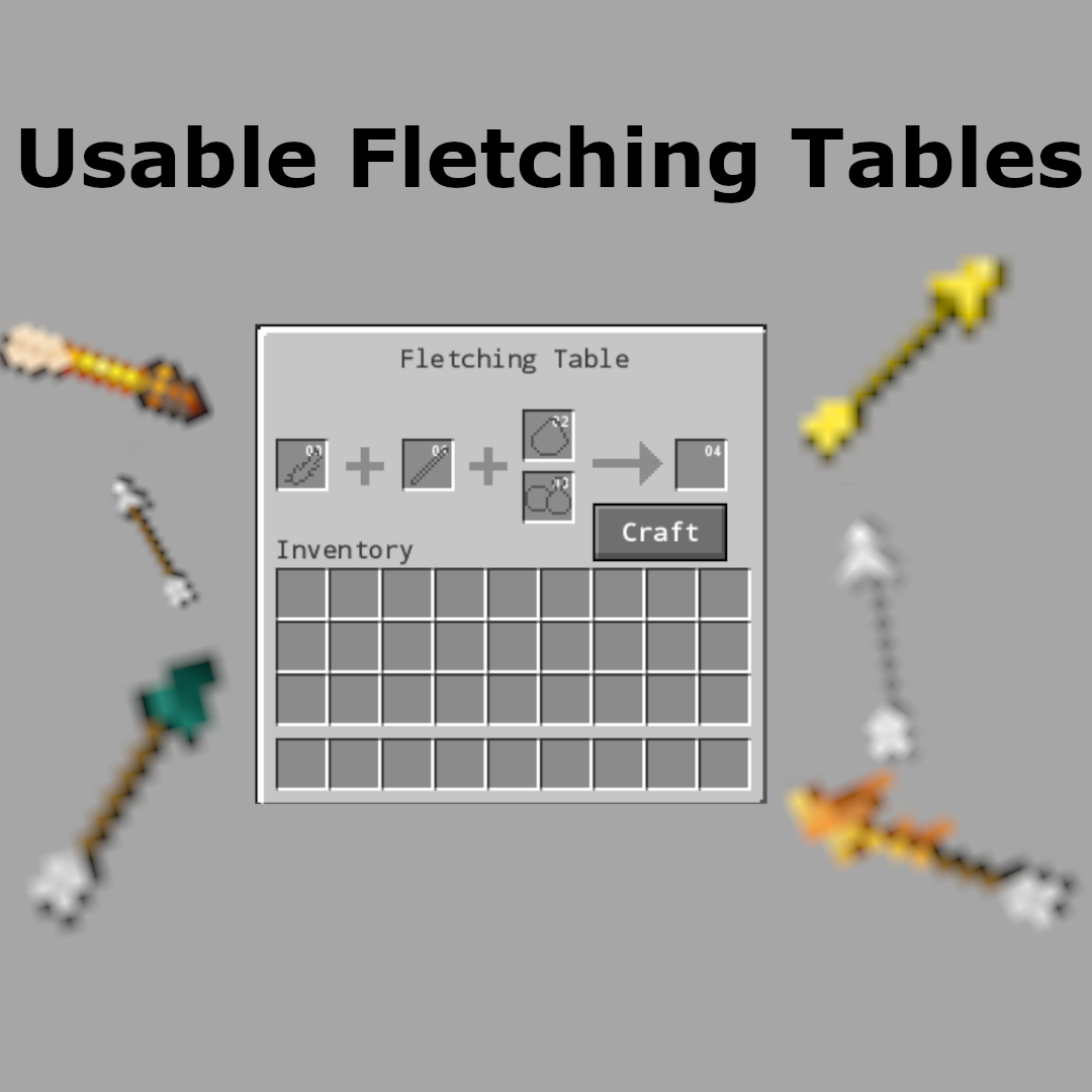 Usable Fletching Table - Minecraft Mod