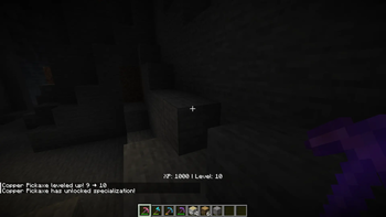Copper Pickaxe Specialization Unlocked