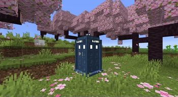 Travel through different planets and explore your Minecraft world with your very own bigger on the inside TARDIS!