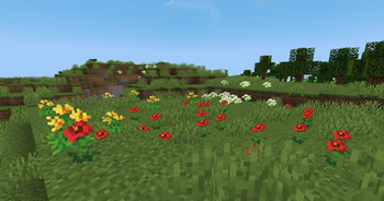 Poppies, Dandelions, and Azure Bluets