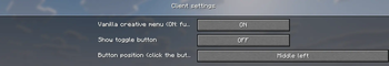 Config Menu