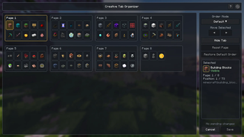 Default Tab Layout