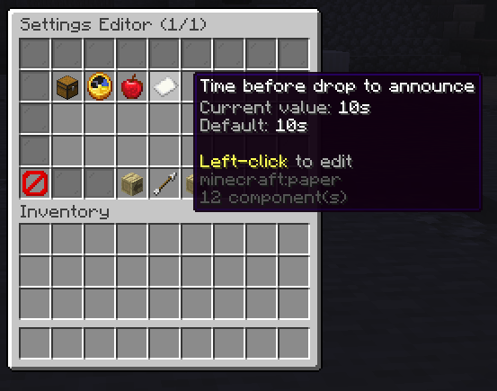 Settings Editor