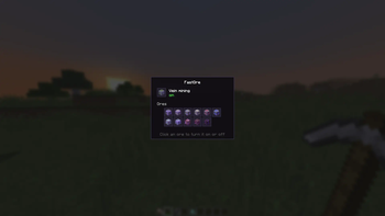Settings menu