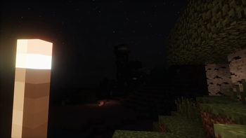 Watchtower in distance