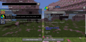 Mod Menu view