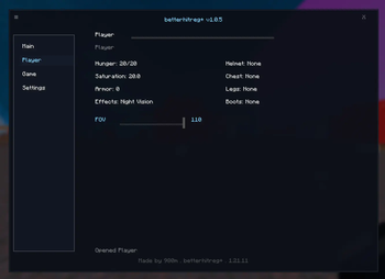 Player Menu