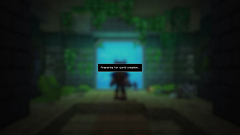 preparing for world creation screen