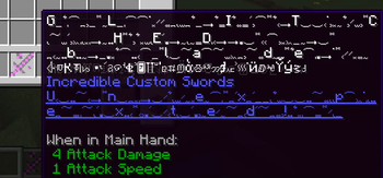 Glitched blade