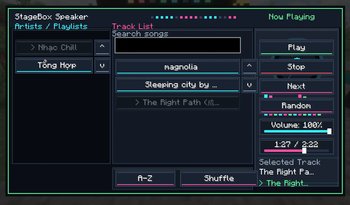 Music GUI On