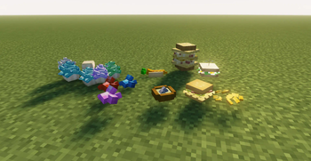 Some food items on the ground