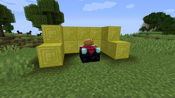 Use ore block to enhance enchant table