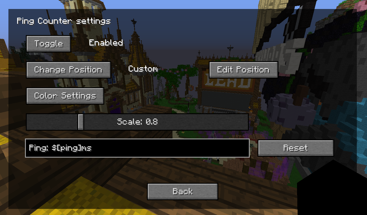 Settings Menu