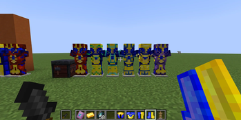 a bunch of cool looking trims on nebu armour