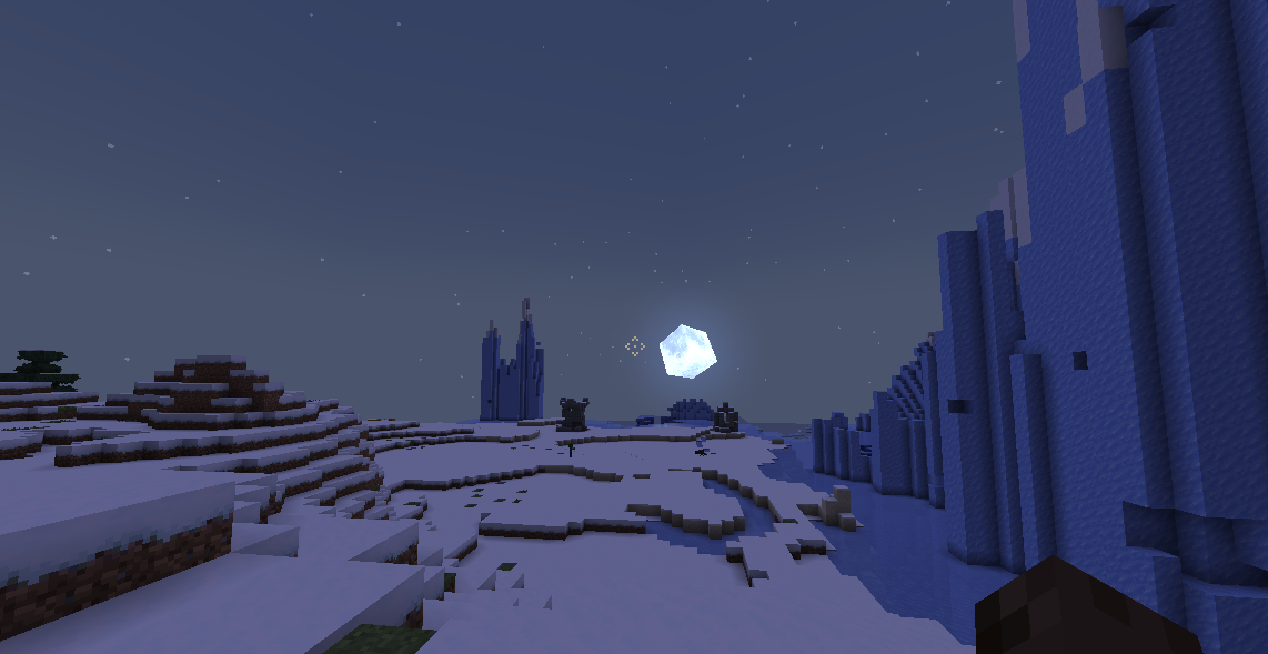 Cubic moon and sun!