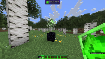 The main pack with crystals and icon