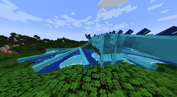 - The dragon looking at the forest.