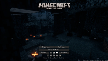 Custom Main Menu (Created using FancyMenu mod)