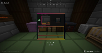 Crafting table Inventory