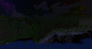 Nighttime Cliff Shot