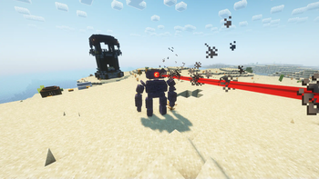 Stone Golem Charging Laser