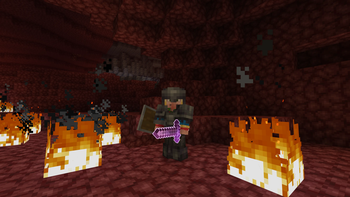 Player in Nether
