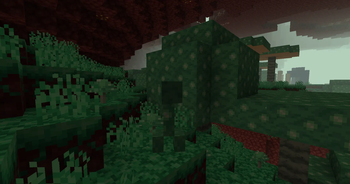 Fungal Abyssal, the new biome added in 0.0.3