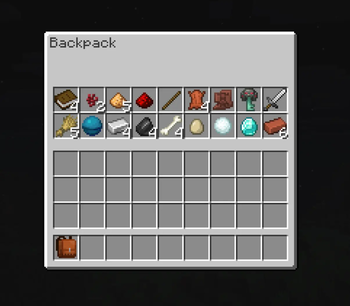 Full backpack interface