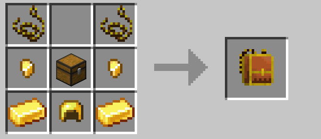 Golden backpack craft