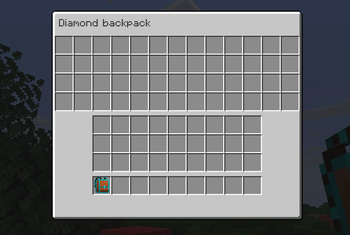 Diamond backpack interface
