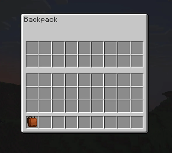 Backpack interface