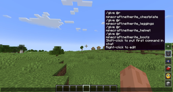 Command saved example