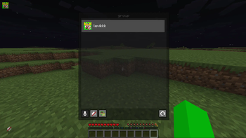 Group menu
