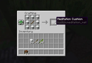 Craft meditation mat for stick