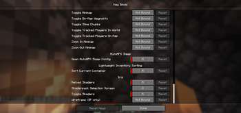 UI Key binding