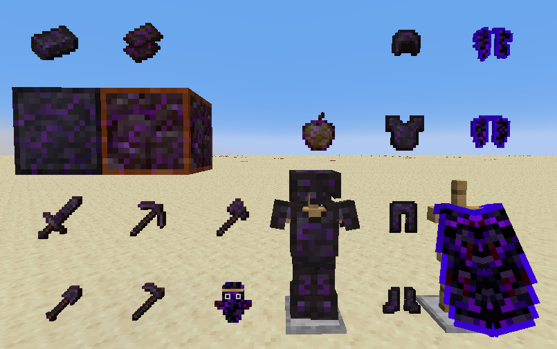 All netherite and some items