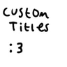 Custom Title