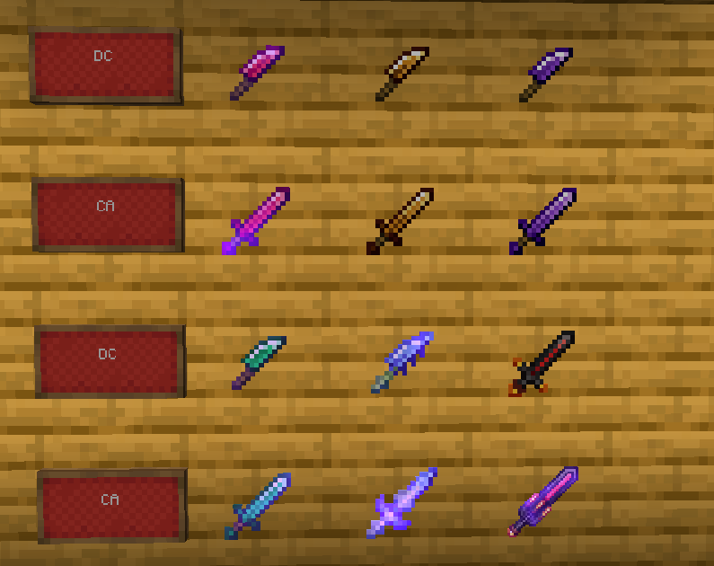 Available Knifes